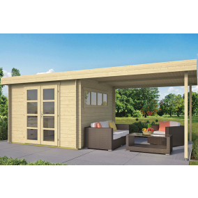 Tuindeco | Tuinhuis Dellinger met Overkapping 300 cm